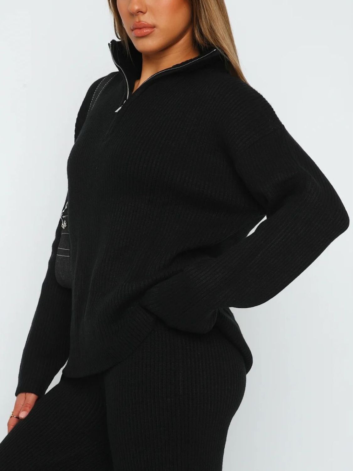 Quarter Zip Top and Pants Set