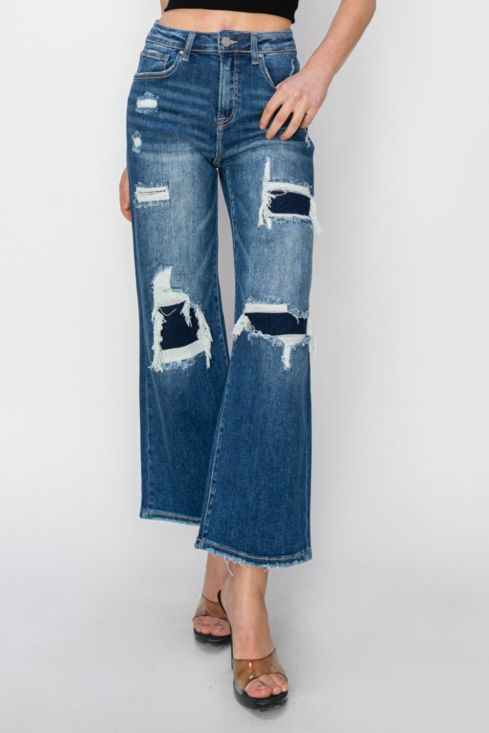 Wide Leg Crop Jeans