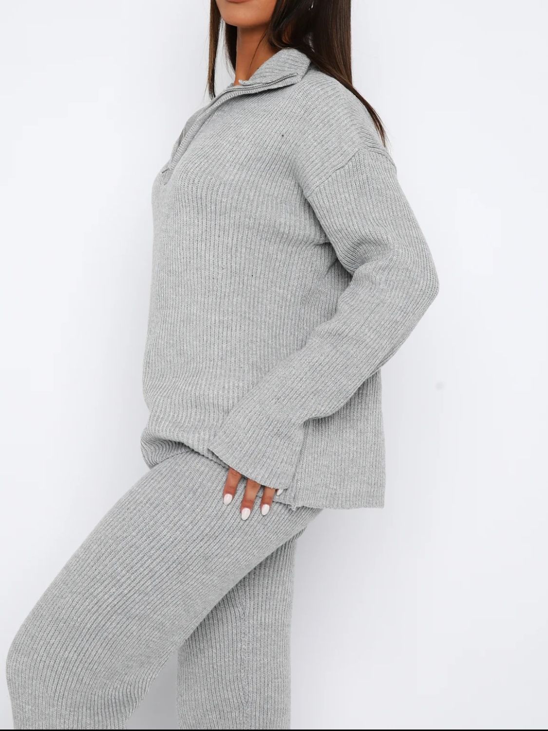 Quarter Zip Top and Pants Set