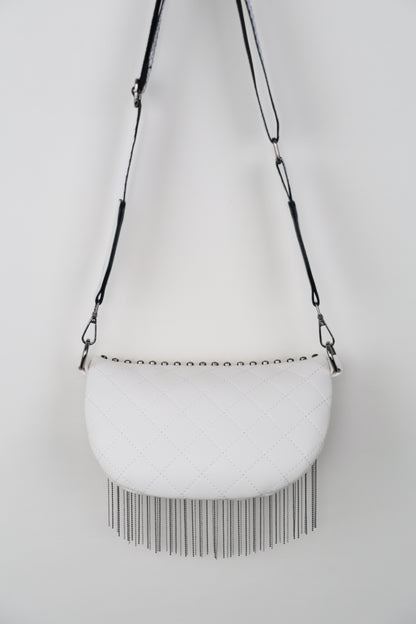 Studded Sling Bag with Fringe