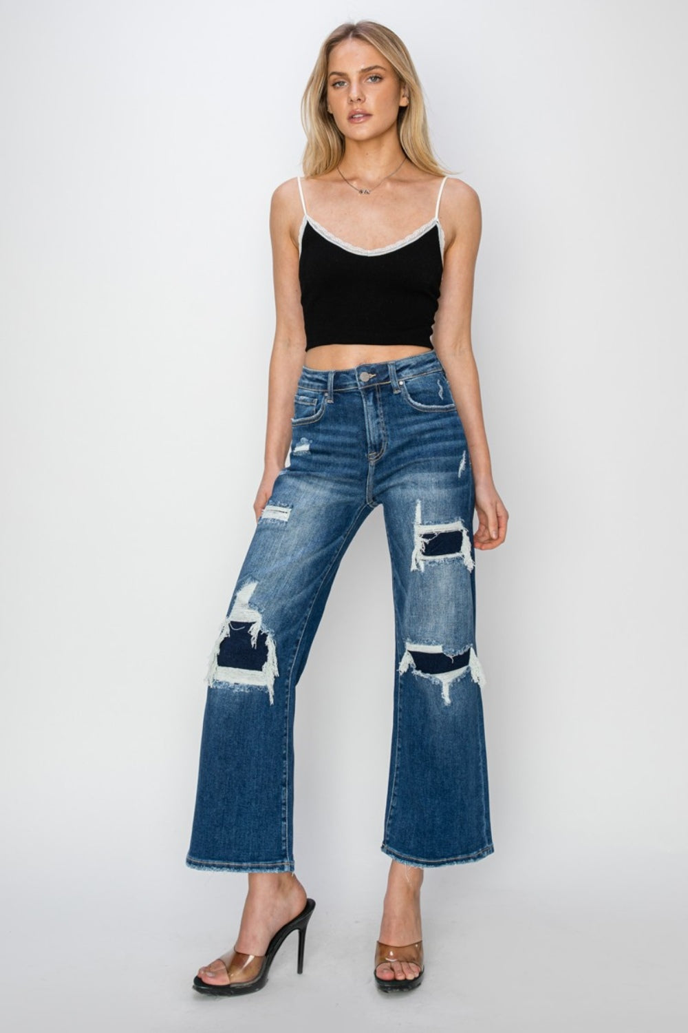 Wide Leg Crop Jeans