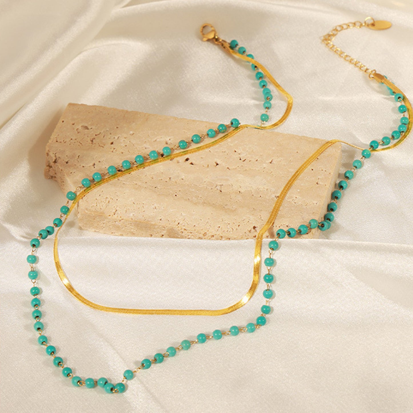Turquoise Double-Layered Necklace